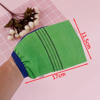 Корейська пілінг-мочалка рукавичка  двостороння  з отвором для пальчика