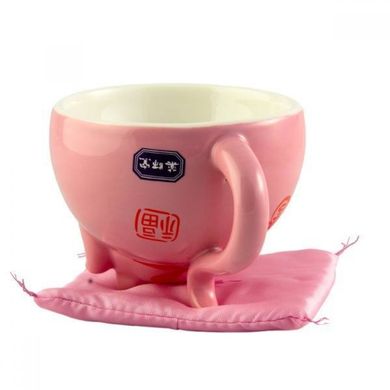 Чашка «Манекі-неко» рожева