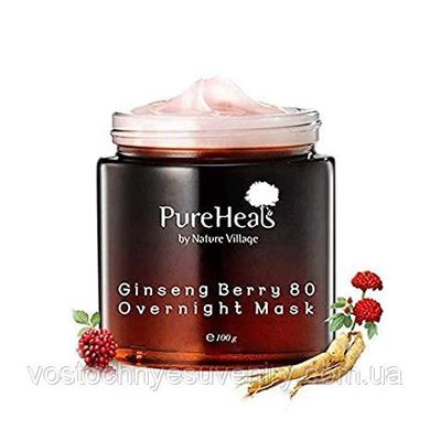 Енергійна нічна маска з екстрактом ягід Женьшеня Pureheal's Ginseng Berry 80 Overnight Mask