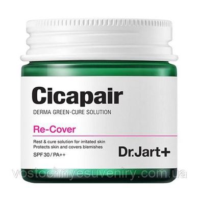 Dr.Jart + Cicapair Re-Cover - Трьохфункціональний крем: відбілювання + розгладження зморшок + УФ-захист, SPF30