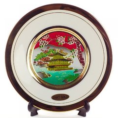 Японская сувенирная тарелка «Золотой храм»