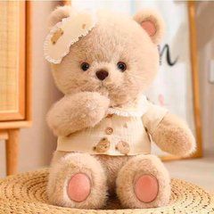 Мягкая игрушка Мишка в пижаме из муслина 40 см