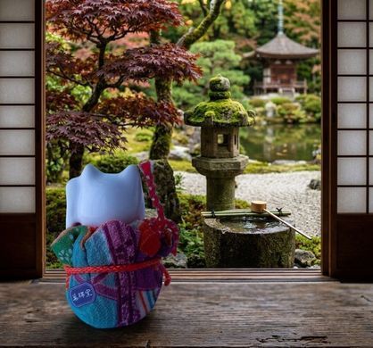 Манеки-неко &ndash; японский талисман удачи и любви (7 см)